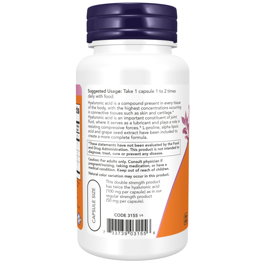 HYALURONIC ACID 100MG 2X PLUS 120 VCAPS-Joint Products-AlchePharma