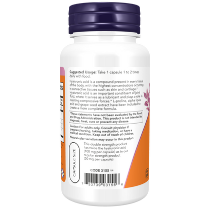 HYALURONIC ACID 100MG 2X PLUS 120 VCAPS-Joint Products-AlchePharma