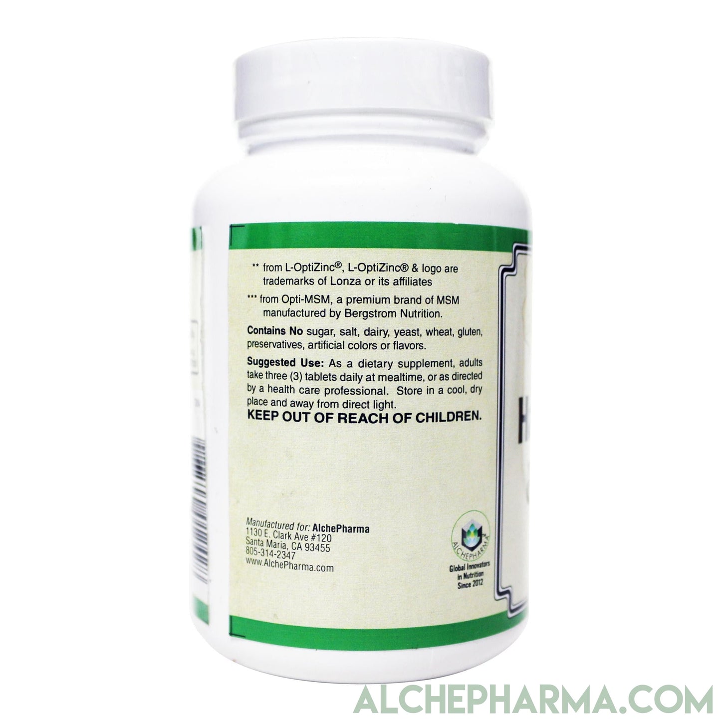 Hair, Skin, & Nails- Comprehensive Hair, Skin and Nails Multivitamin Formula- 90 Tablets-AlchePharma