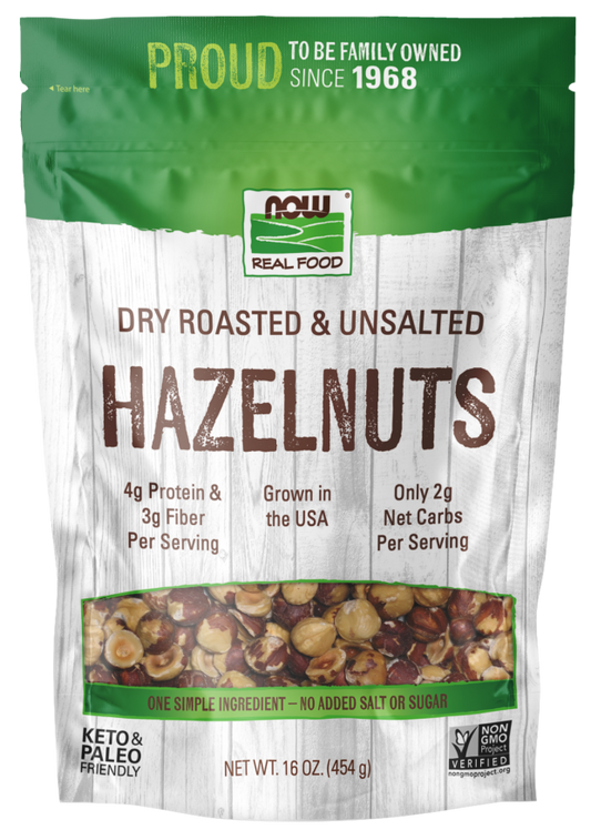 Hazelnuts, Dry Roasted & Unsalted