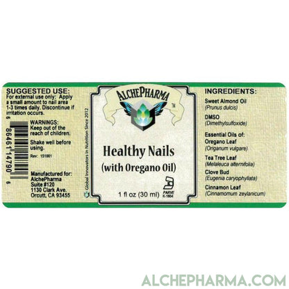 Healthy Nails W/ DMSO, Oregano, Almond, Tea Tree, Clove, and Cinnamon-Hair Skin Nails-AlchePharma