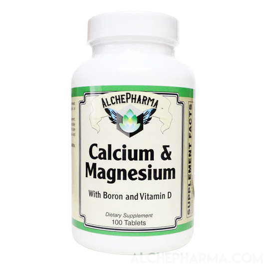 Hi-Potency Calcium and Magnesium w/D3 Boron and Betaine HCL-AlchePharma