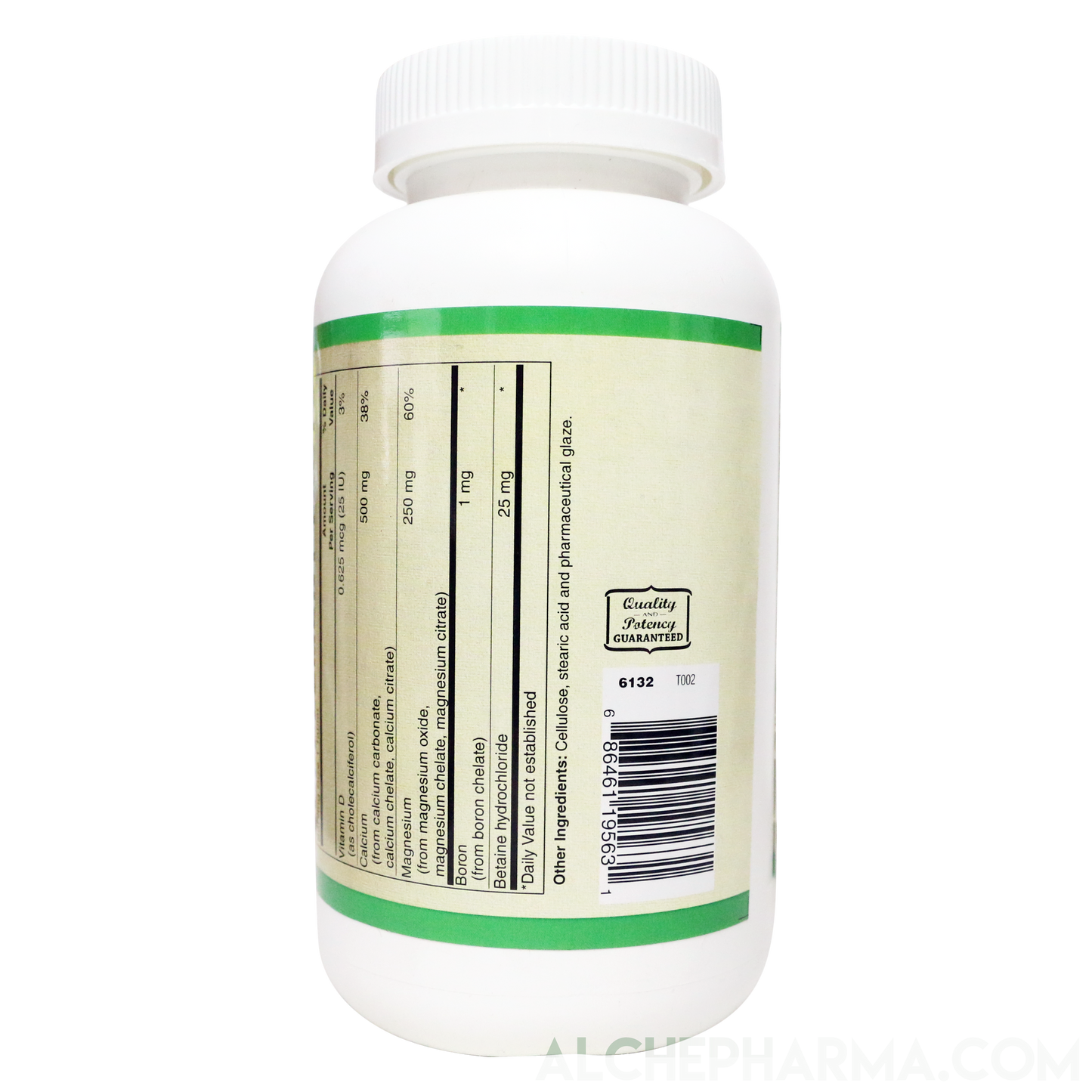 Hi-Potency Calcium and Magnesium w/D3 Boron and Betaine HCL-AlchePharma