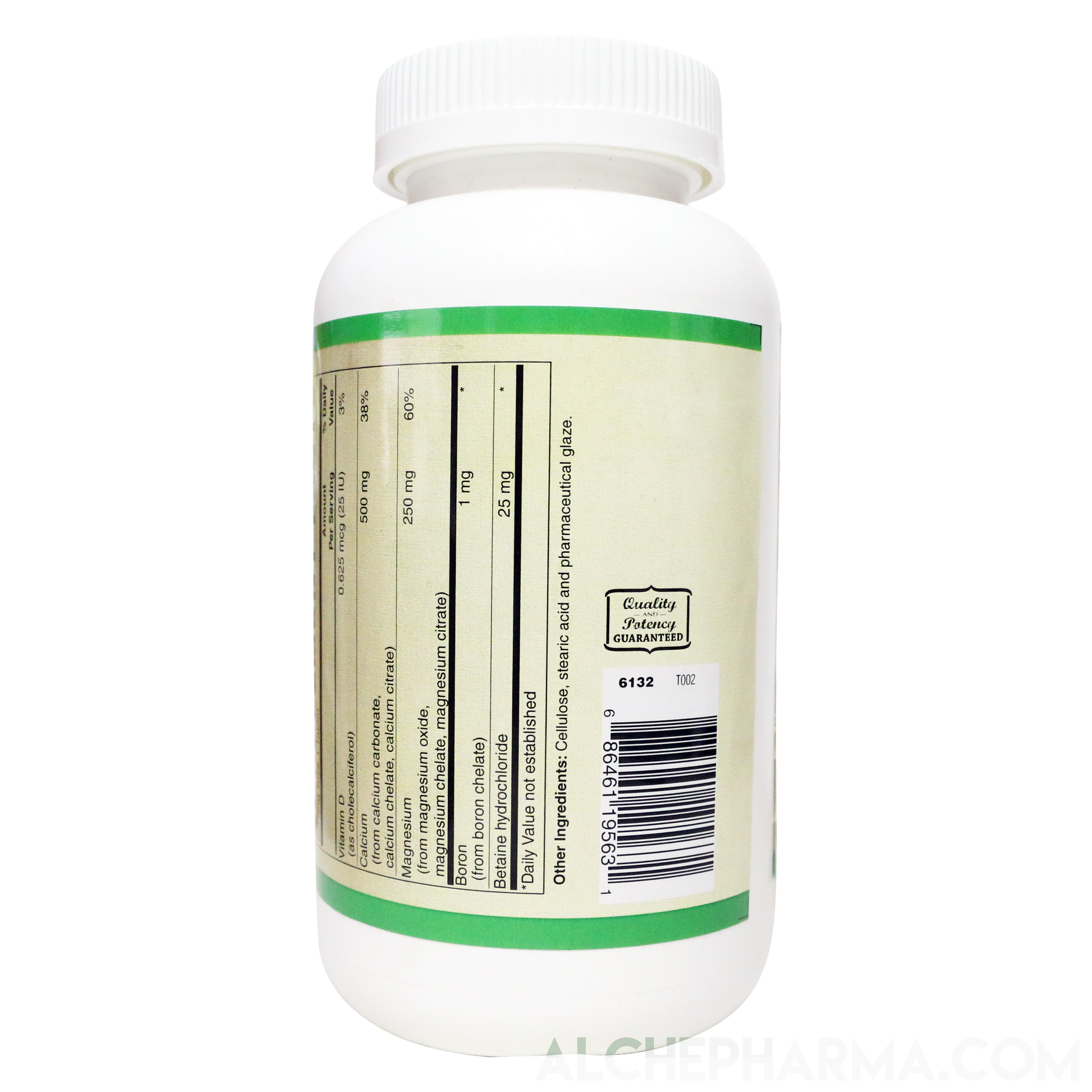 Hi-Potency Calcium and Magnesium w/D3 Boron and Betaine HCL-AlchePharma