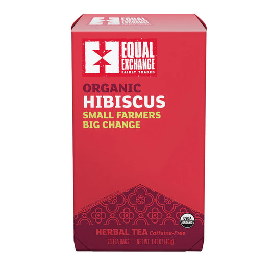 Hibiscus Tea - Organic, Caffeine-Free - 20 Tea Bags