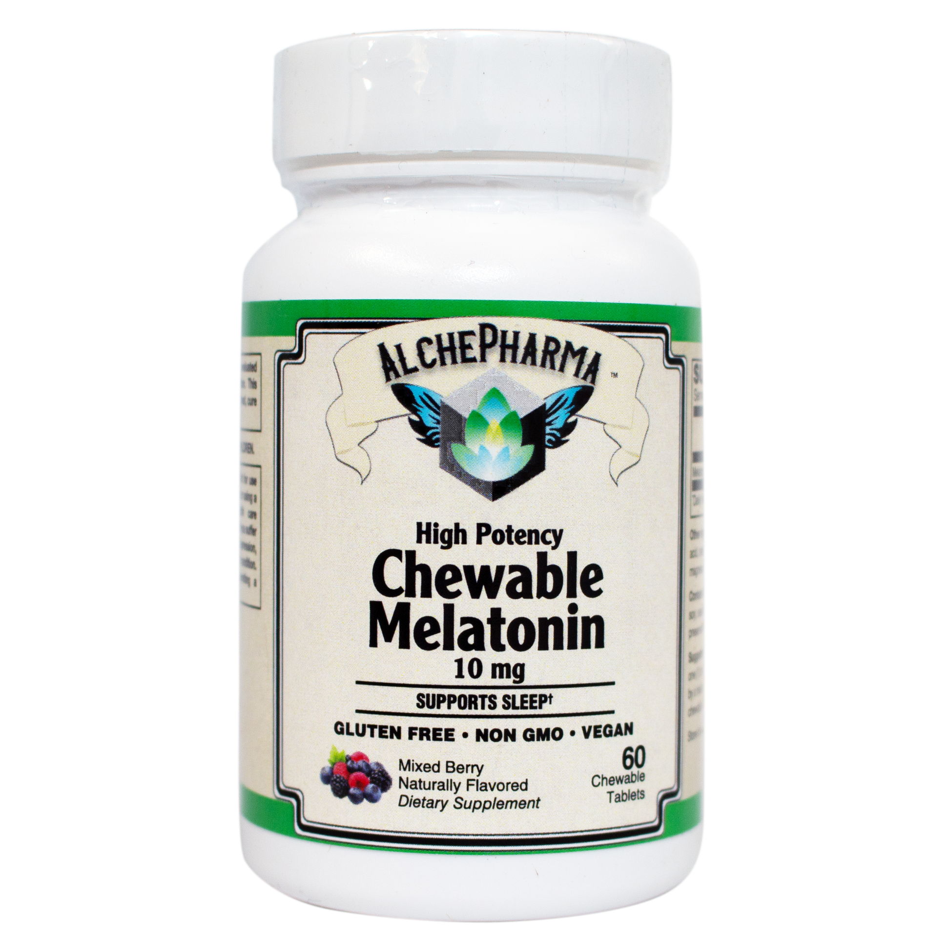 High Potency Chewable Melatonin 10 mg-AlchePharma