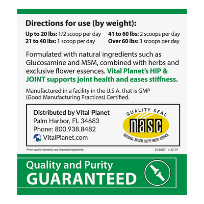 Hip & Joint Support for Dogs 3.92 Oz. Powder-Pet Supplements-AlchePharma