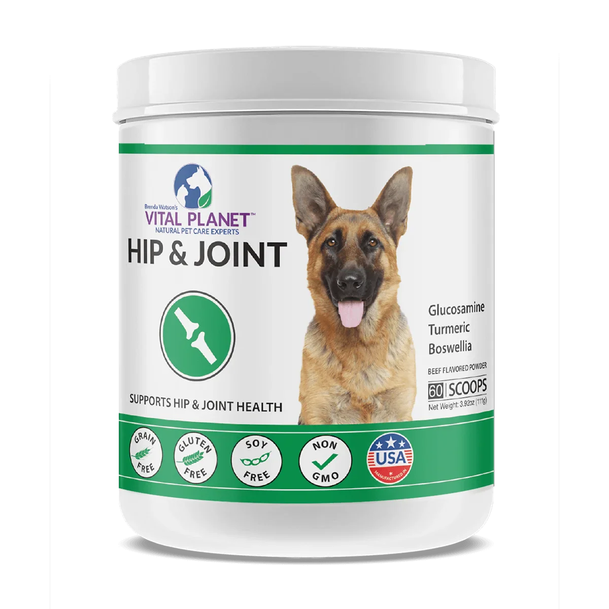 Hip & Joint Support for Dogs 3.92 Oz. Powder-Pet Supplements-AlchePharma