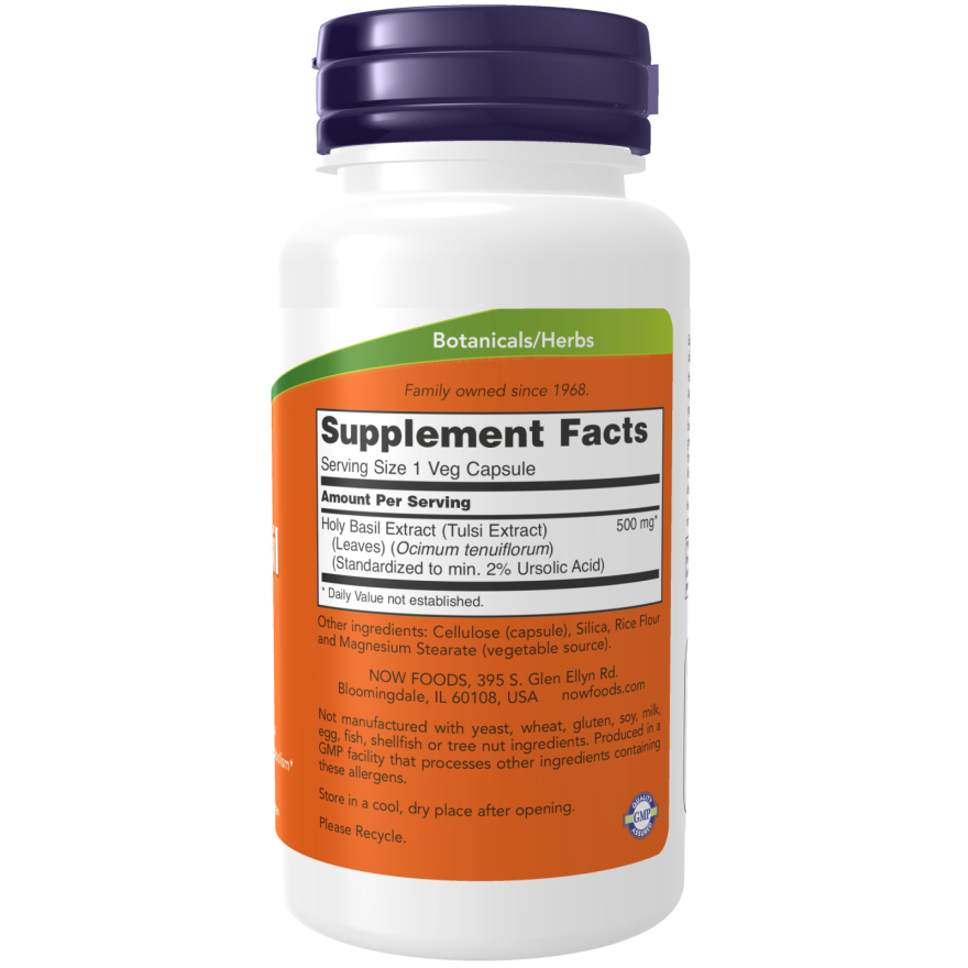 Holy Basil Extract 500 mg Veg Capsules-Herbs-AlchePharma