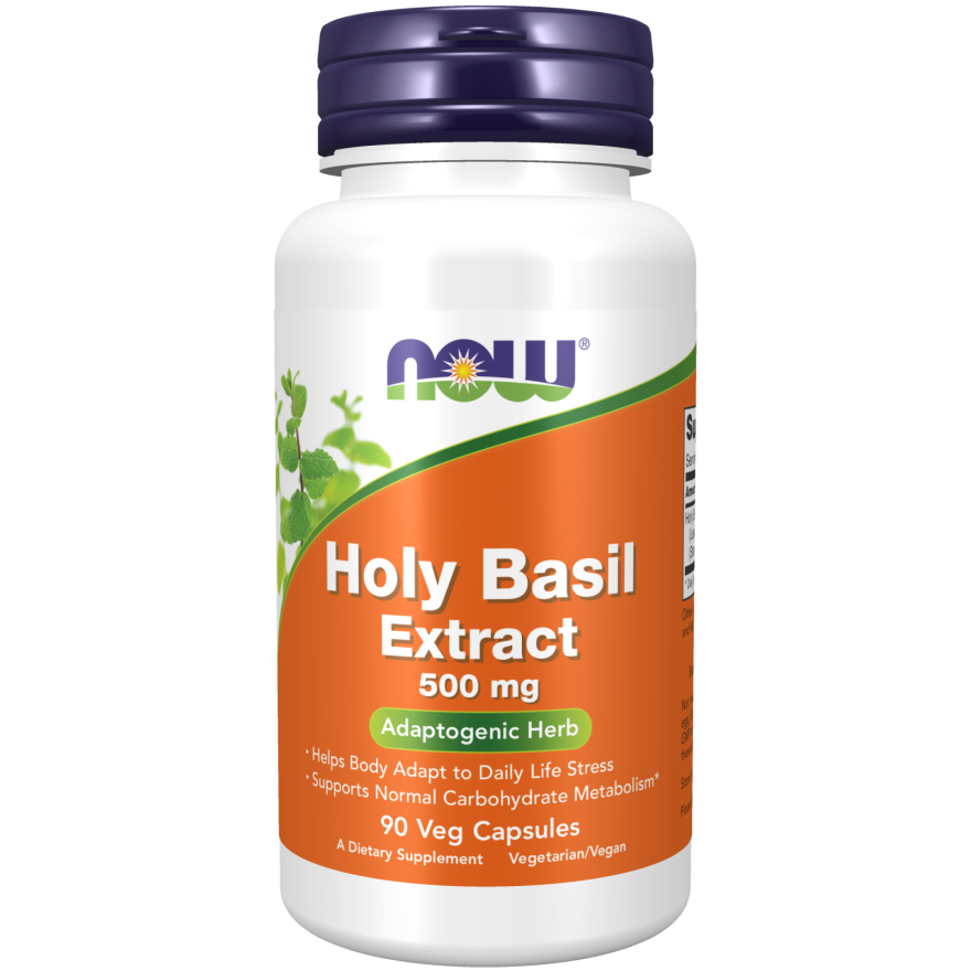 Holy Basil Extract 500 mg Veg Capsules-Herbs-AlchePharma