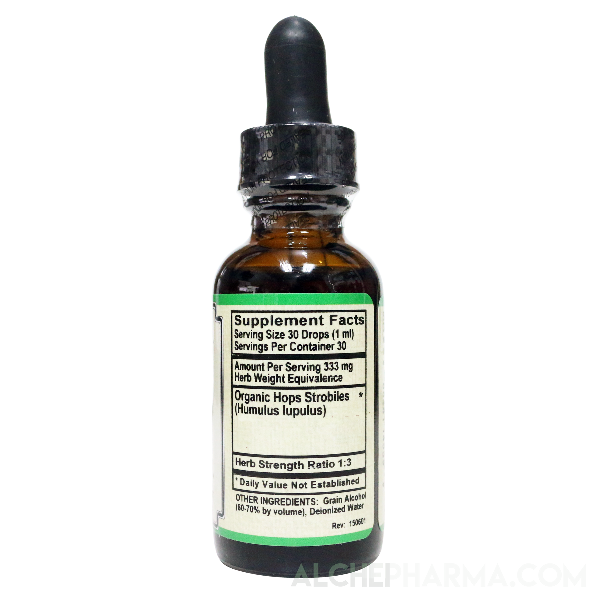 Hops Tincture ( Organic Hops Strobiles ) HSR 1:3 Parve K-1604-Herbs-AlchePharma