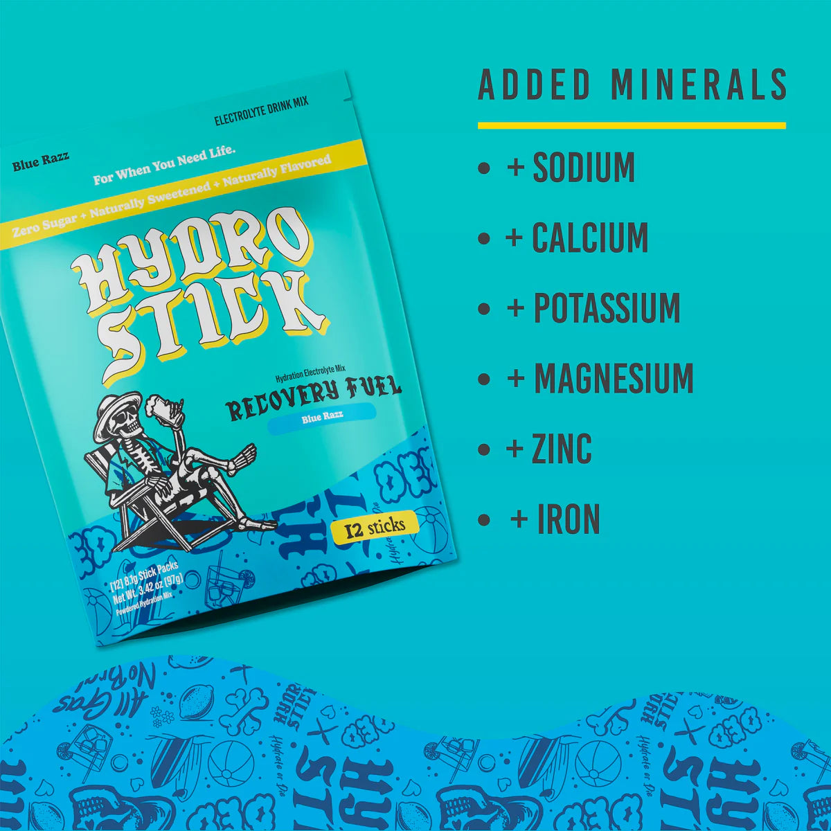 Hydration Electrolyte Mix Blue Razz 8.1g