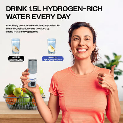 Hydrogen Water Bottle - Rechargeable - 7.78 Fl. Oz.