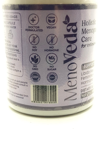 "Menoveda Menopause Holistic  Care for Intimate Health - 60 Capsules