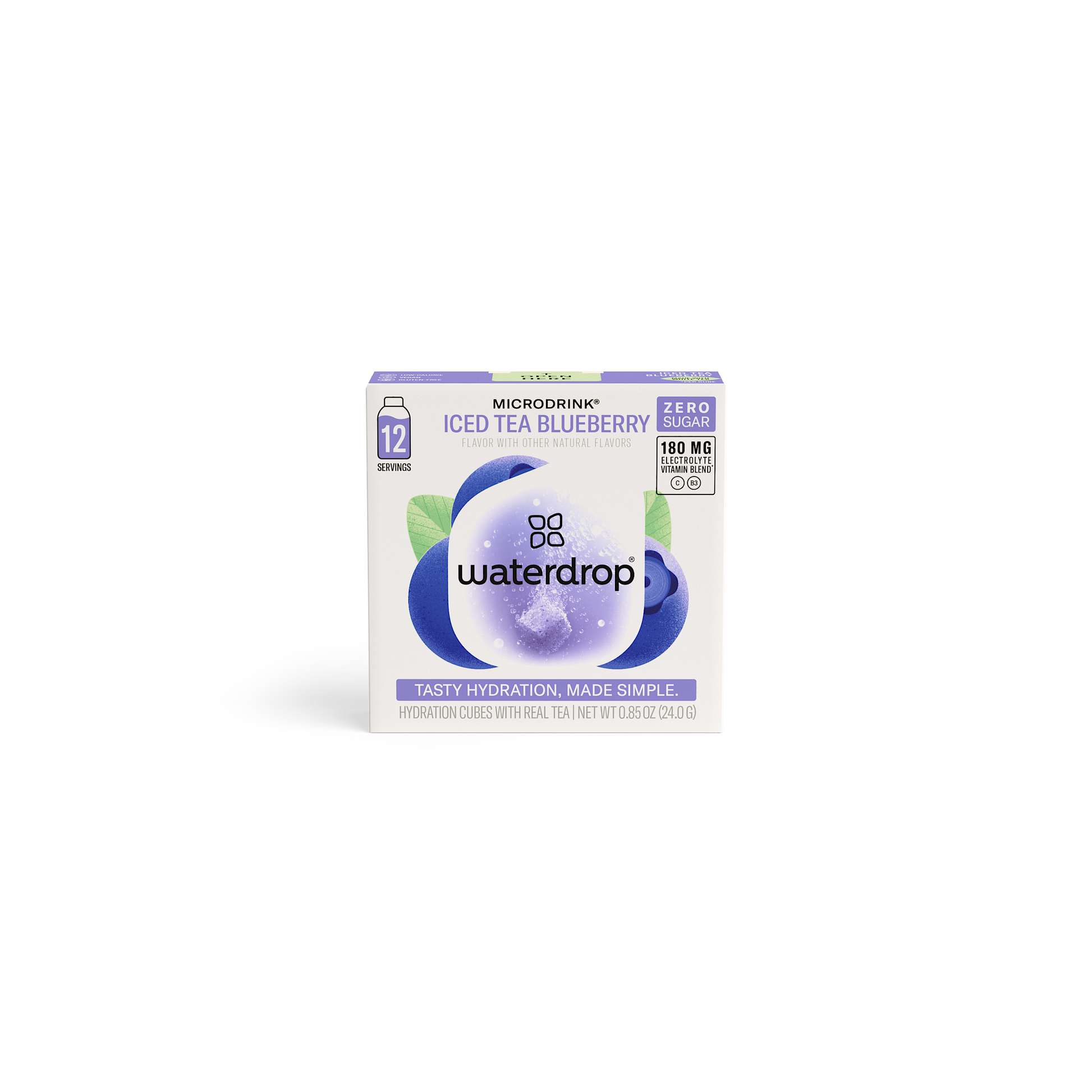 Iced Tea 12pk - Daily Hydration Cubes (Case of 10): Raspberry Iced Tea-AlchePharma