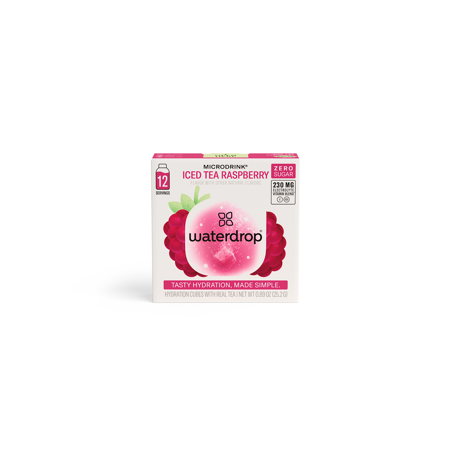 Iced Tea 12pk - Daily Hydration Cubes (Case of 10): Raspberry Iced Tea-AlchePharma