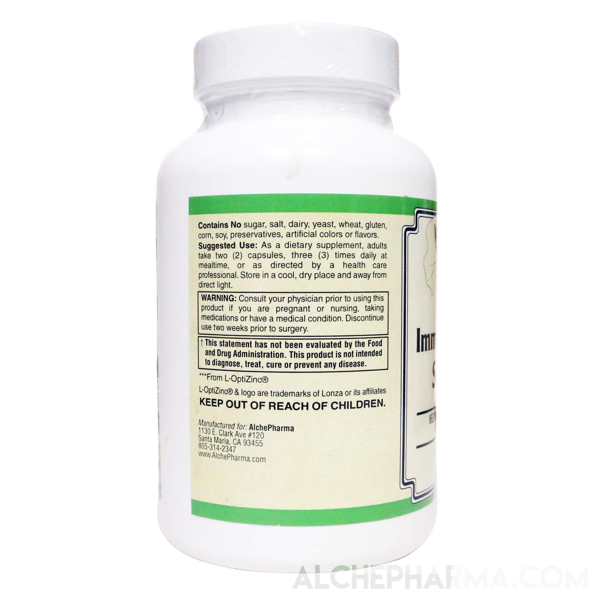 Immune System Support - Advanced Comprehensive European Standardized Herbal formula-AlchePharma