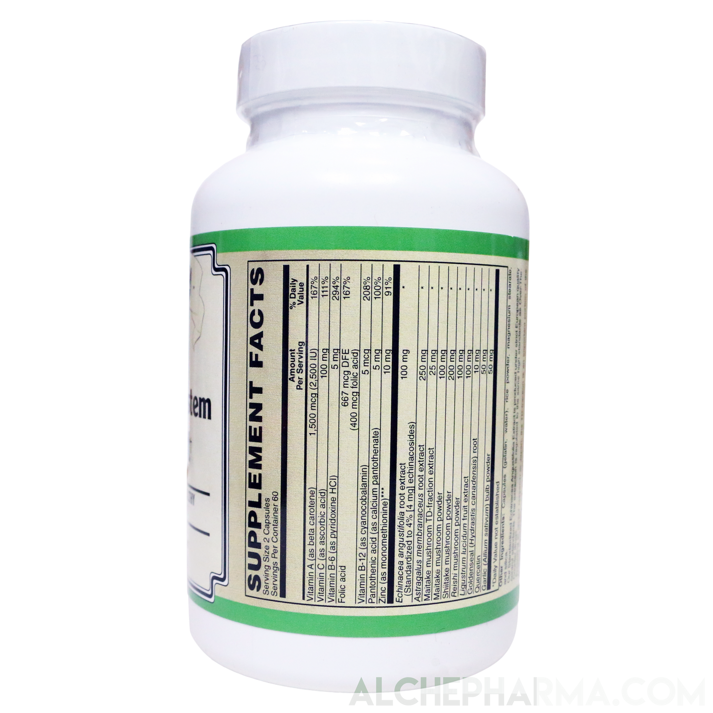 Immune System Support - Advanced Comprehensive European Standardized Herbal formula-AlchePharma