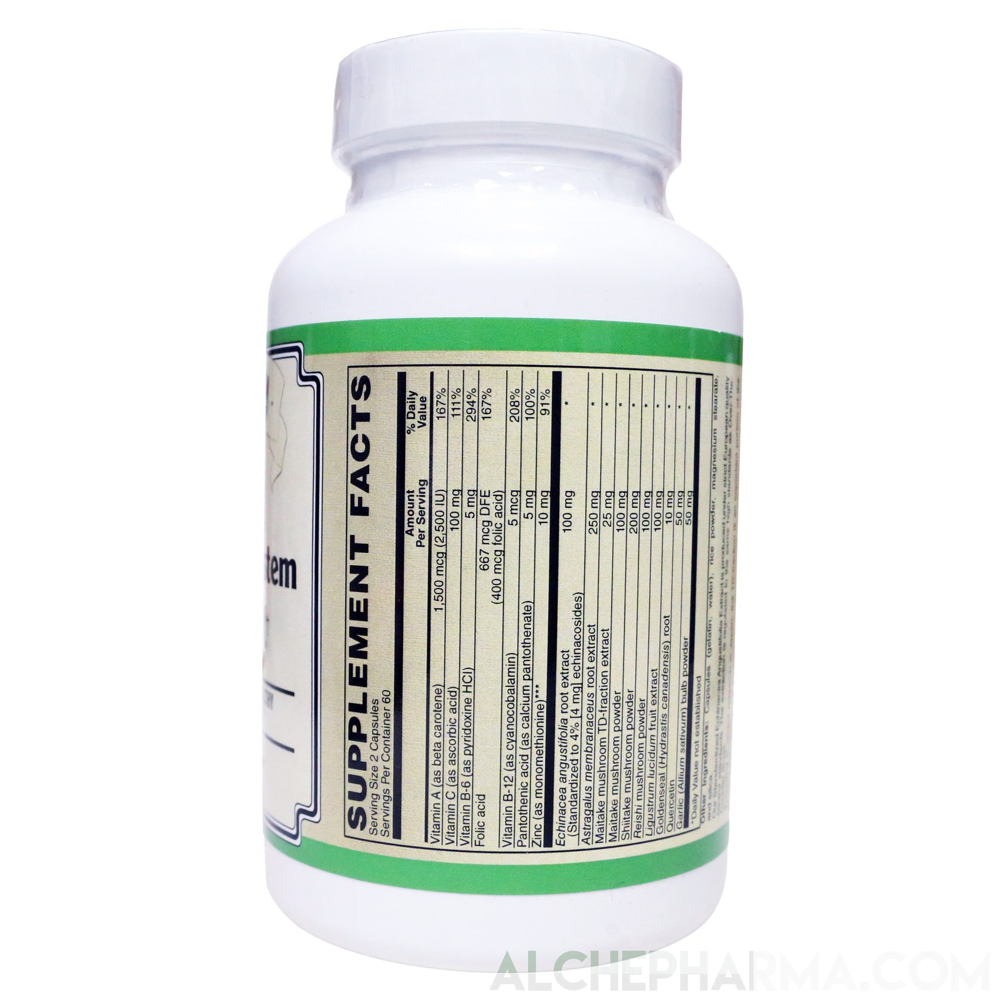 Immune System Support - Advanced Comprehensive European Standardized Herbal formula-AlchePharma