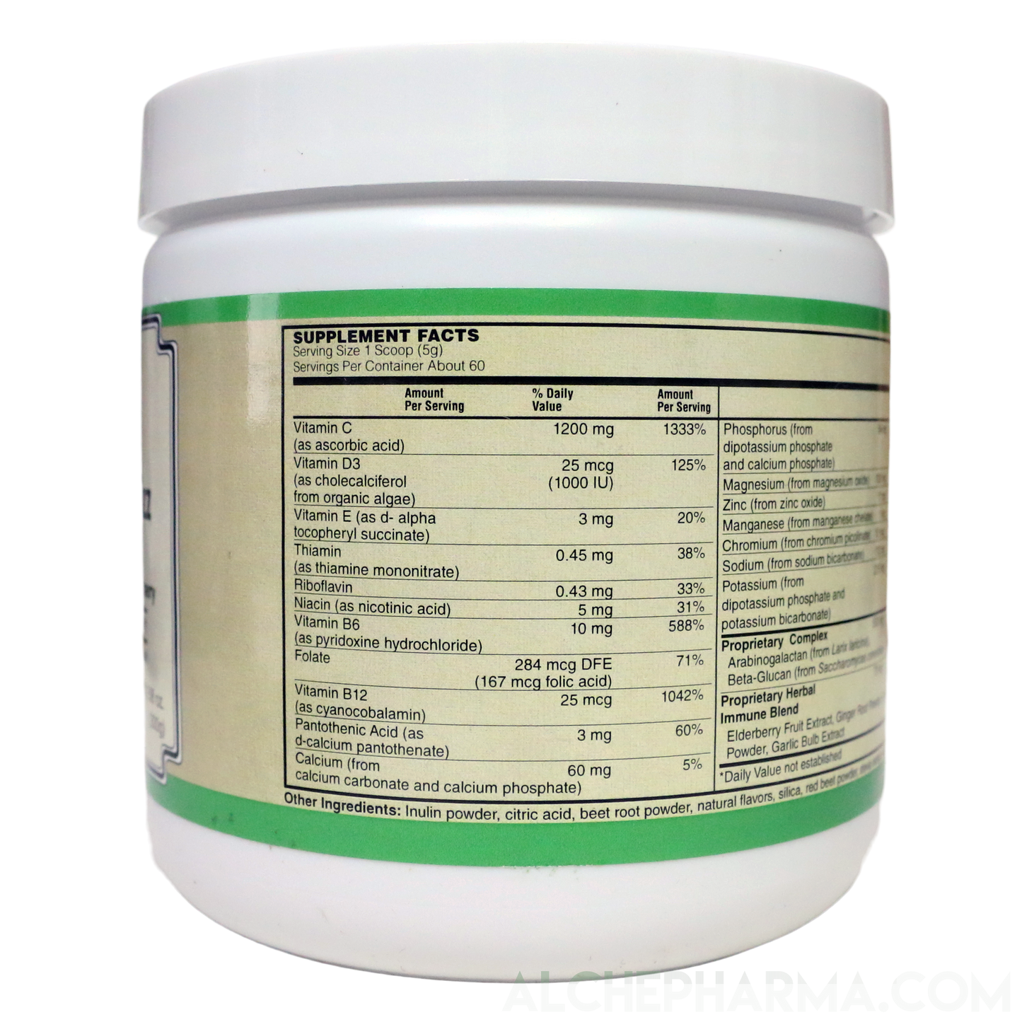 ImmunoLYTE Fizz ( 500 mg Proprietary Complex with Arabinogalactan (from Larix laricina) and Beta-Glucan (from Saccharomyces cerevisiae)-Vitamins & Supplements-AlchePharma