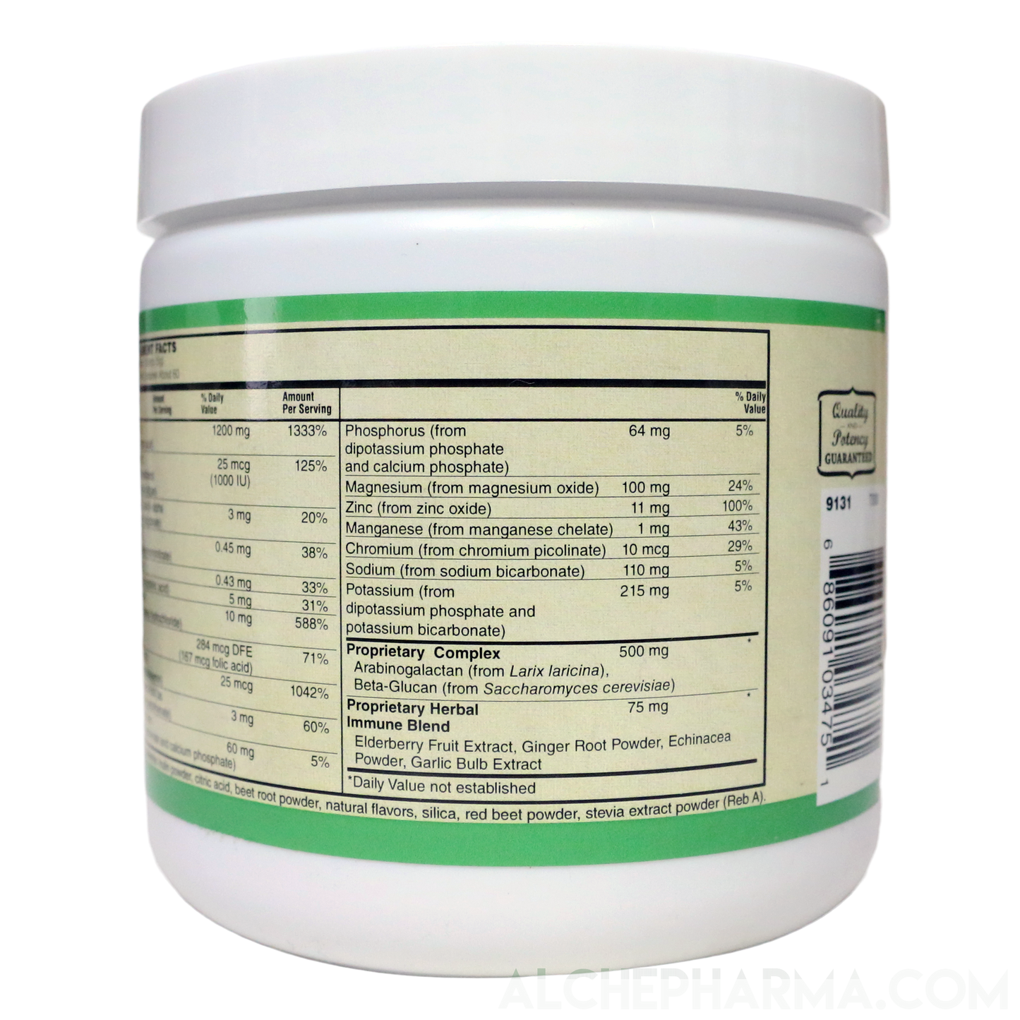 ImmunoLYTE Fizz ( 500 mg Proprietary Complex with Arabinogalactan (from Larix laricina) and Beta-Glucan (from Saccharomyces cerevisiae)-Vitamins & Supplements-AlchePharma