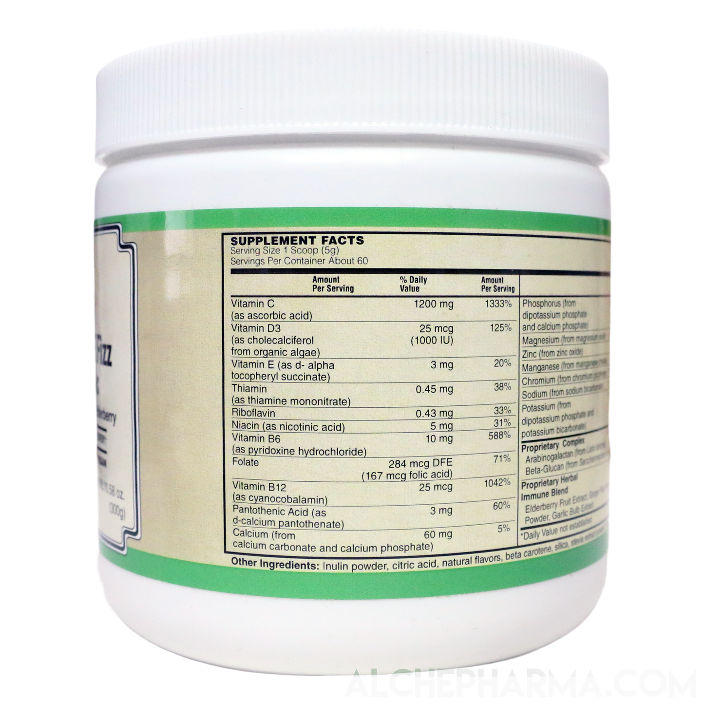 ImmunoLYTE Fizz ( 500 mg Proprietary Complex with Arabinogalactan (from Larix laricina) and Beta-Glucan (from Saccharomyces cerevisiae)-Vitamins & Supplements-AlchePharma