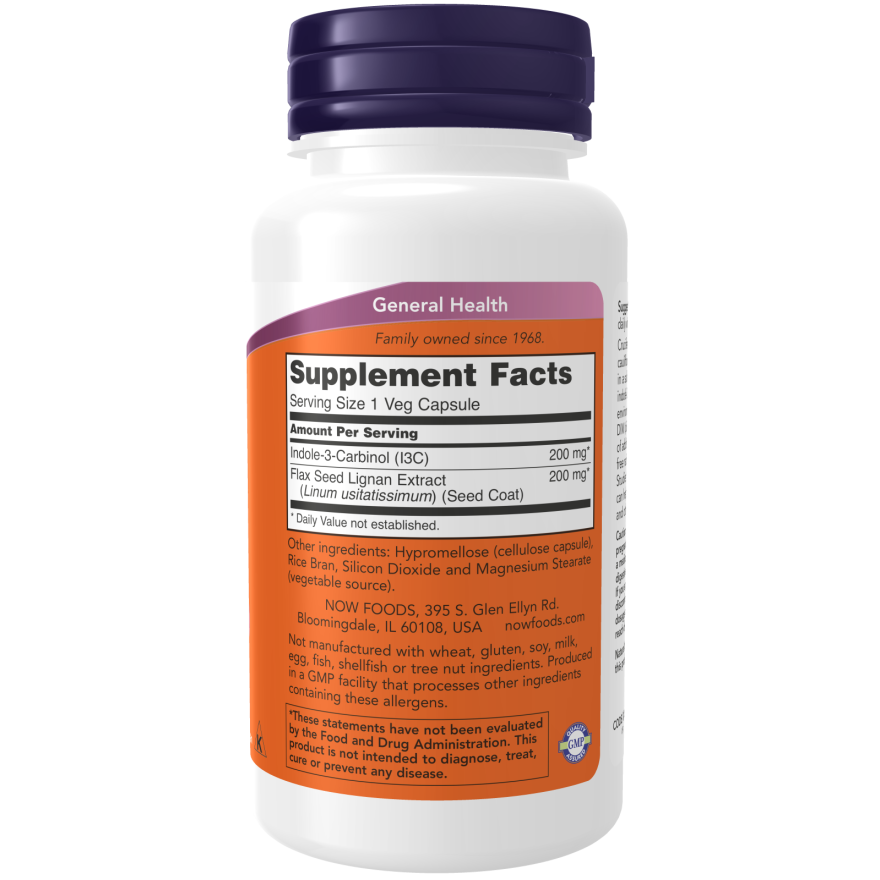 Indole-3-Carbinol (I3C) 200 mg Veg Capsules-Immune System Enhancers-AlchePharma