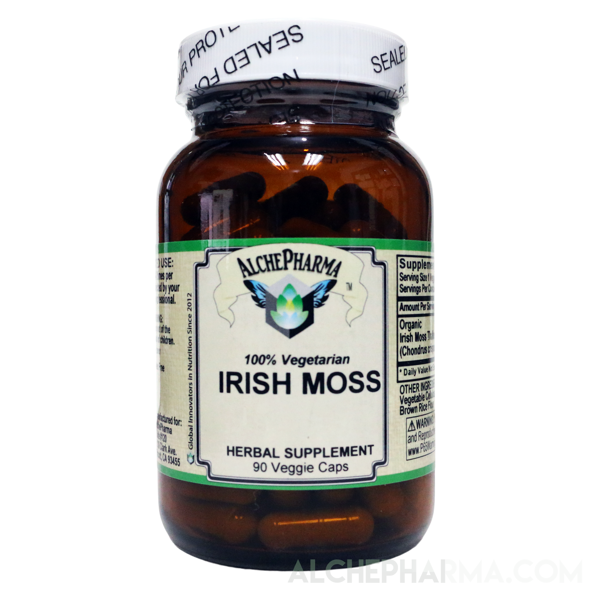 Irish Moss ( Organic Irish Moss Thallus) 450mg Vcaps-Herbs-AlchePharma