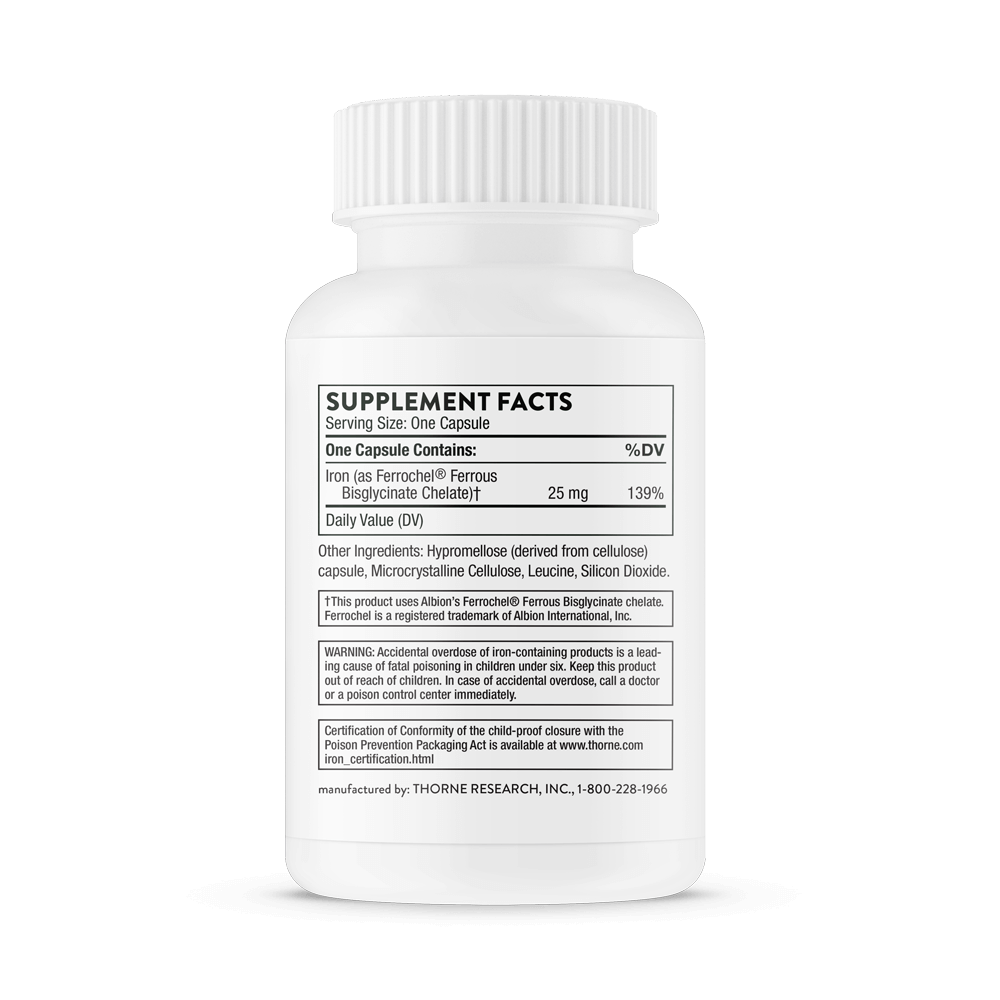 Iron Bisglycinate 60 Capsules-Iron-AlchePharma