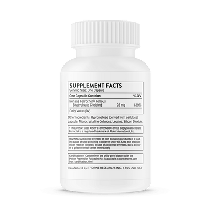Iron Bisglycinate 60 Capsules-Iron-AlchePharma