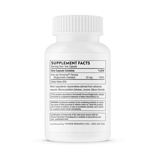 Iron Bisglycinate 60 Capsules-Iron-AlchePharma
