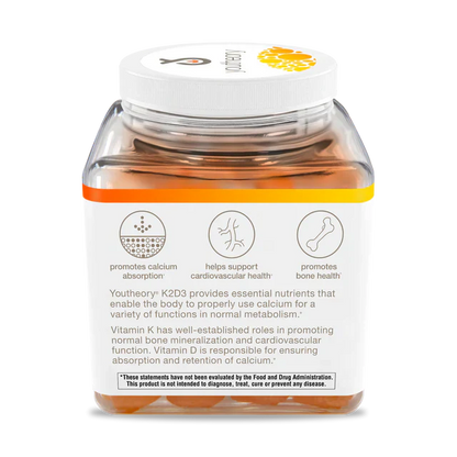 K2D3 60 Veg Gummies (Peach - Low Sugar)-Vitamins-AlchePharma
