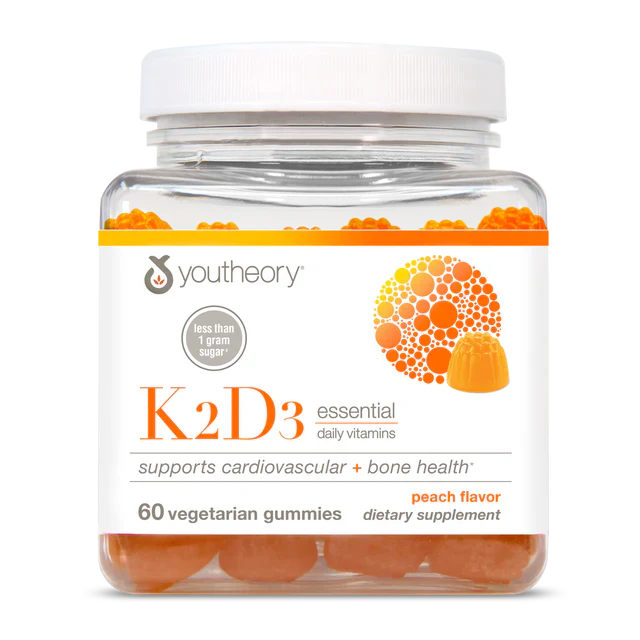 K2D3 60 Veg Gummies (Peach - Low Sugar)-Vitamins-AlchePharma