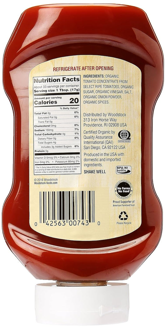 Organic Tomnato Ketchup 20oz