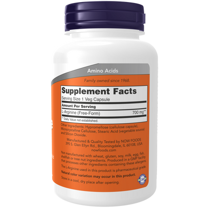 L-Arginine 700 mg Veg Capsules-Amino Acids-AlchePharma