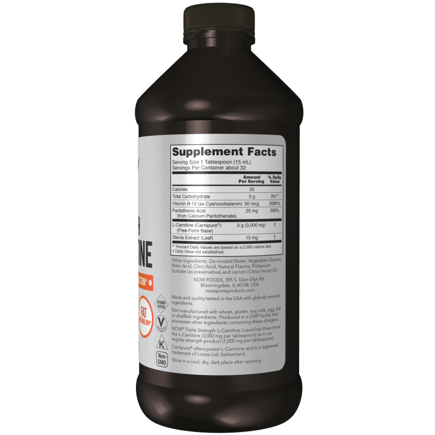 L-Carnitine, Triple Strength Liquid-Amino Acids-AlchePharma