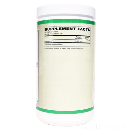 L-Glutamine 100% Pure Free Form Powder - No Other Ingredients-amino acid-AlchePharma