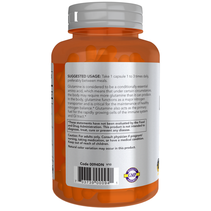 L-Glutamine, Double Strength 1000 mg Veg Capsules-Amino Acids-AlchePharma