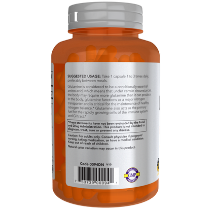 L-Glutamine, Double Strength 1000 mg Veg Capsules-Amino Acids-AlchePharma