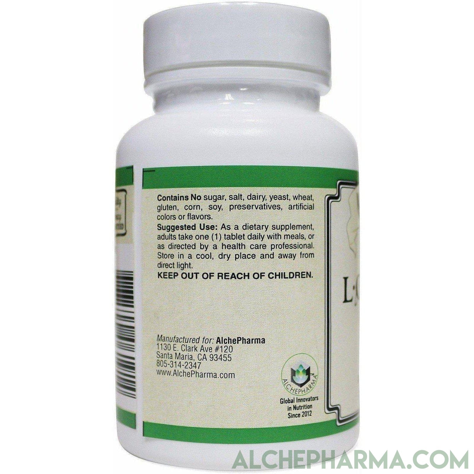 L-OptiZinc® 20mg Zinc as Mono-Methionine 100 Tablets [ L-OptiZinc® is The only high-Potency zinc Supplement FDA Approved Safe for Human Nutrition.] - AlchePharma