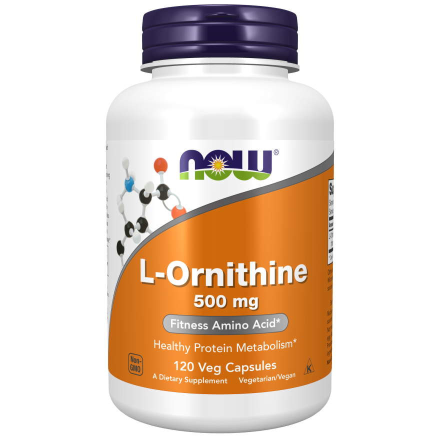 L-Ornithine 500 mg Veg Capsules-Amino Acids-AlchePharma