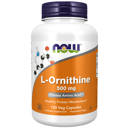 L-Ornithine 500 mg Veg Capsules-Amino Acids-AlchePharma