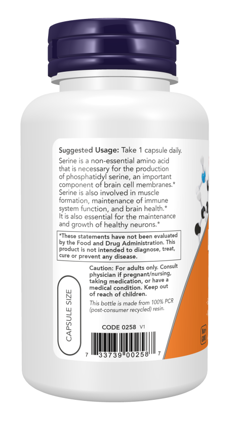 L-Serine 500 mg Veg Capsules