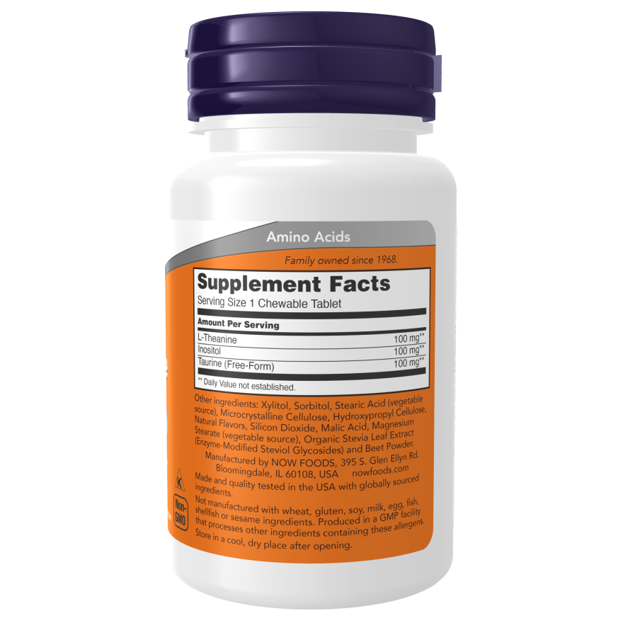 L-Theanine 100 mg Chewables-Amino Acids-AlchePharma