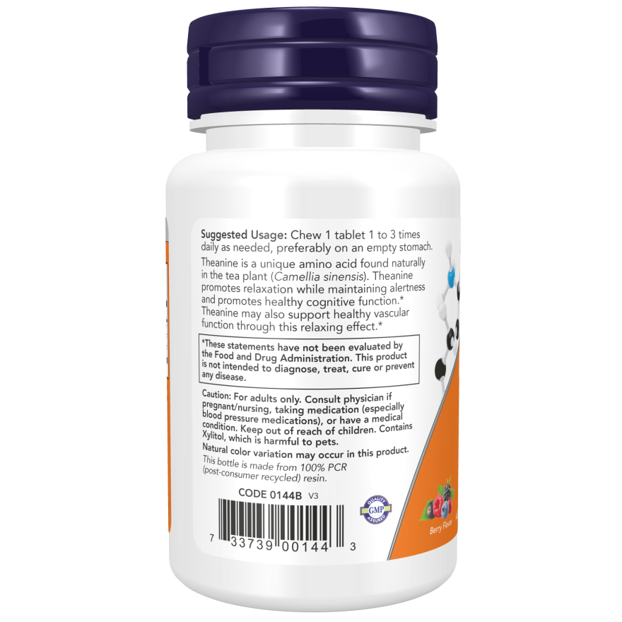 L-Theanine 100 mg Chewables-Amino Acids-AlchePharma