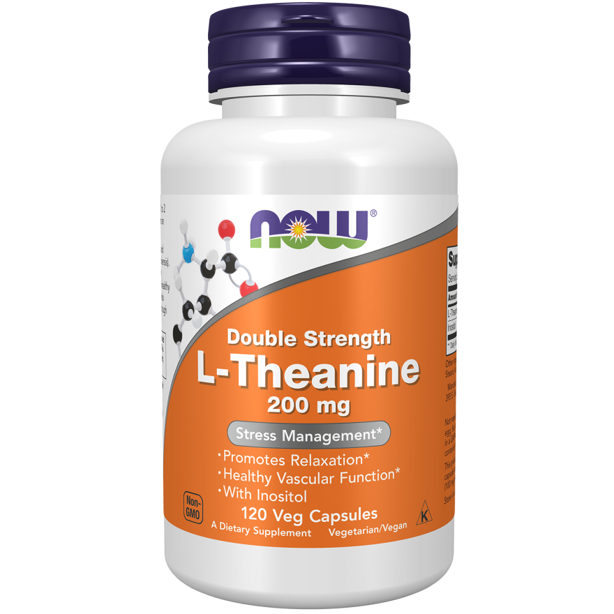 L-Theanine, Double Strength 200 mg Veg Capsules-Amino Acids-AlchePharma