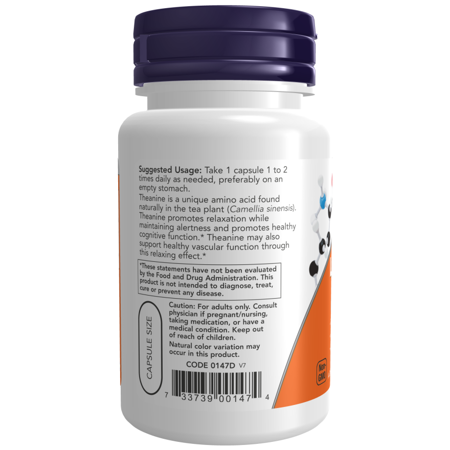 L-Theanine, Double Strength 200 mg Veg Capsules-Amino Acids-AlchePharma