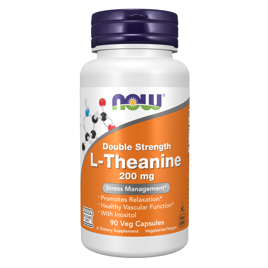 L-Theanine, Double Strength 200 mg Veg Capsules-Amino Acids-AlchePharma