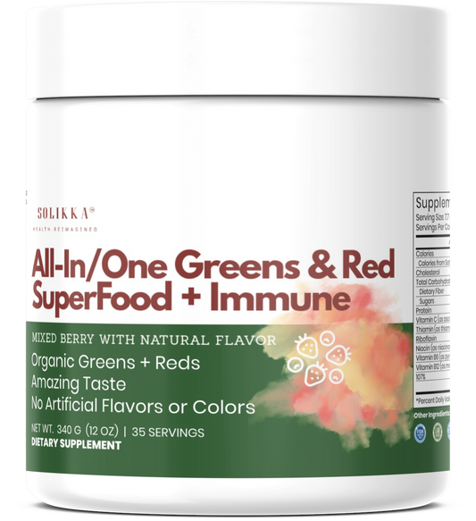 All-In/One Greens & Red SuperFood + Immune 270g Mixed Berry w/Natural Flavor
