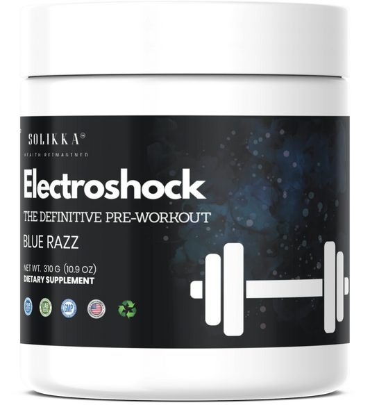 Electroshock - The Definitive Pre-Workout Blue Razz Flavor